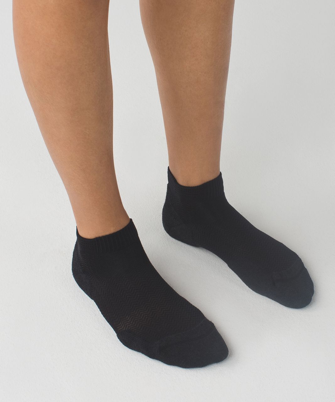 Lululemon Women's Ultimate Padded Run Sock - Womens Padded Chevron Black