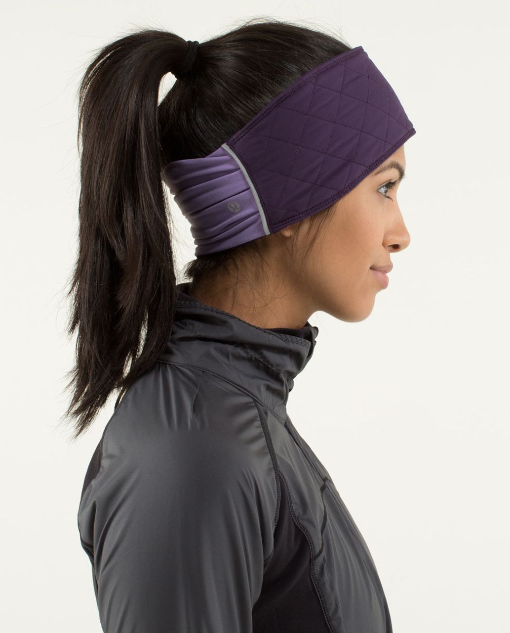 Lululemon Fluff Off Run Earwarmer - Deep Zinfandel / Winter Orchid