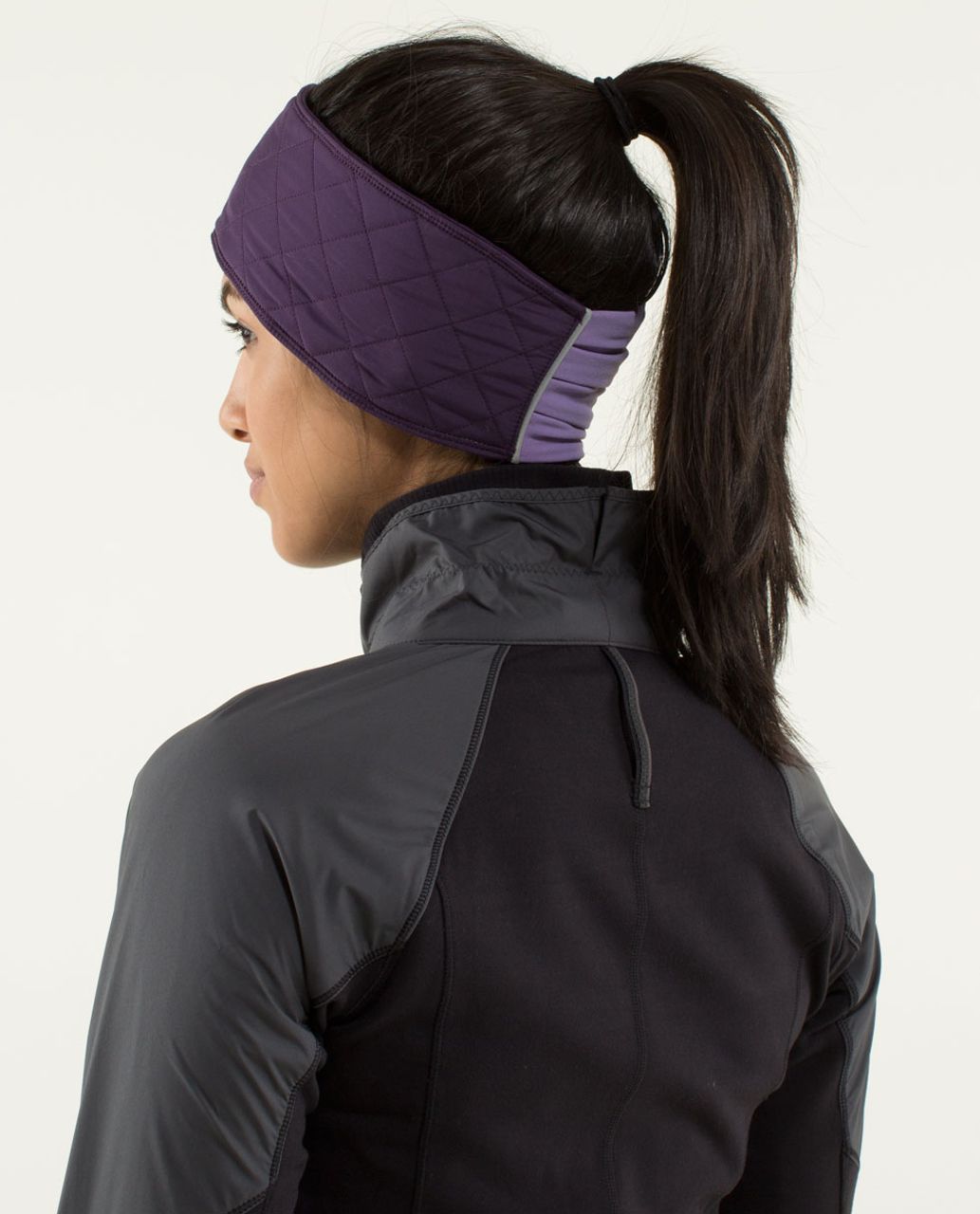 Lululemon Fluff Off Run Earwarmer - Deep Zinfandel / Winter Orchid