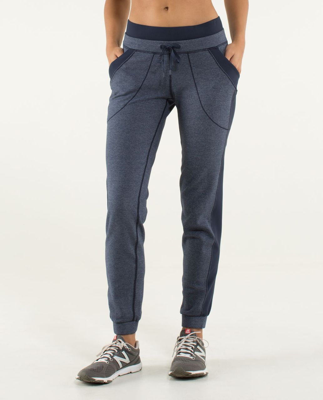 Lululemon Base Runner Pant - Wee Stripe Inkwell Heathered Inkwell / Inkwell / Inkwell