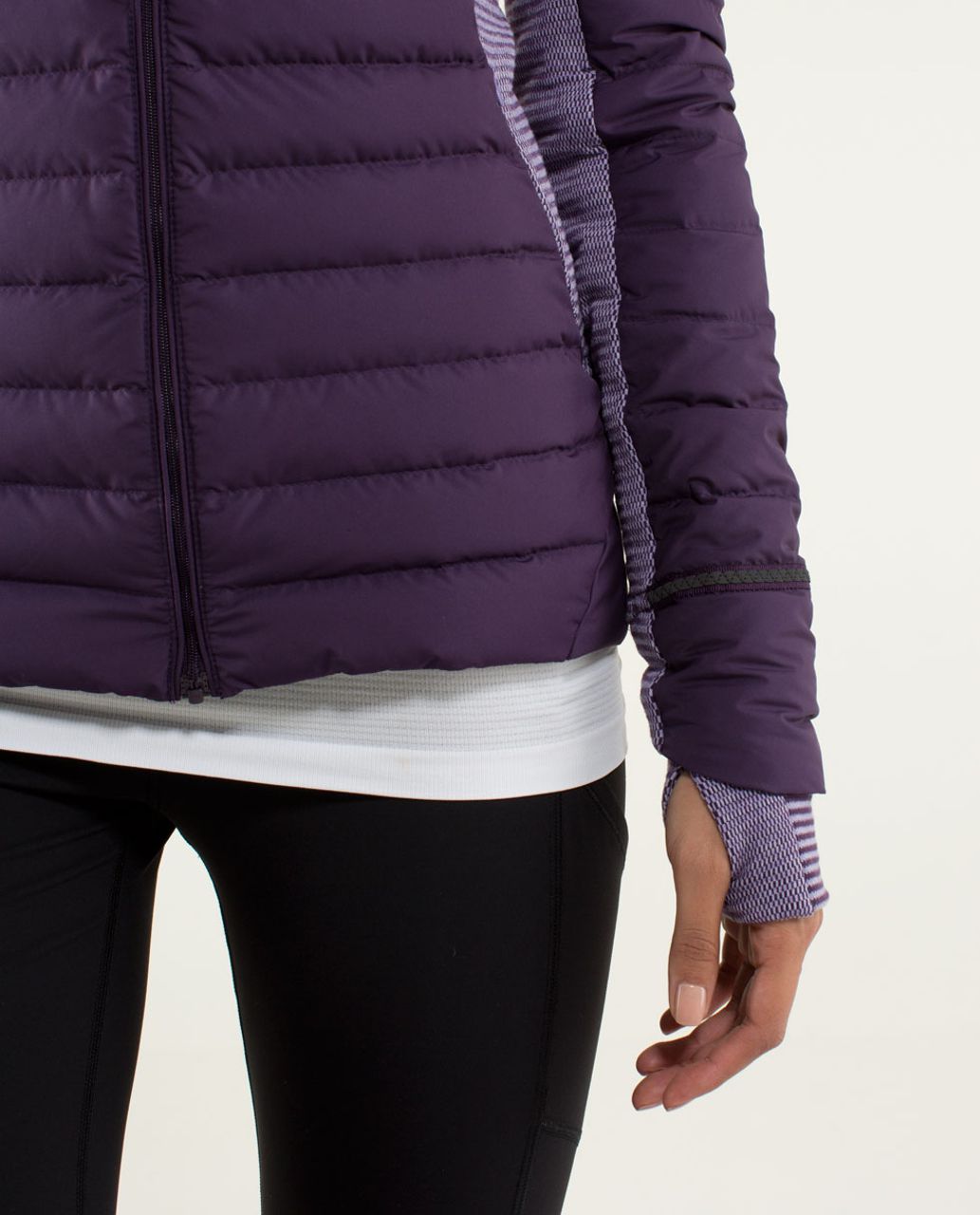 Lululemon Fluff Off Jacket - Deep Zinfandel / Mini Check Pique Deep Zinfadel