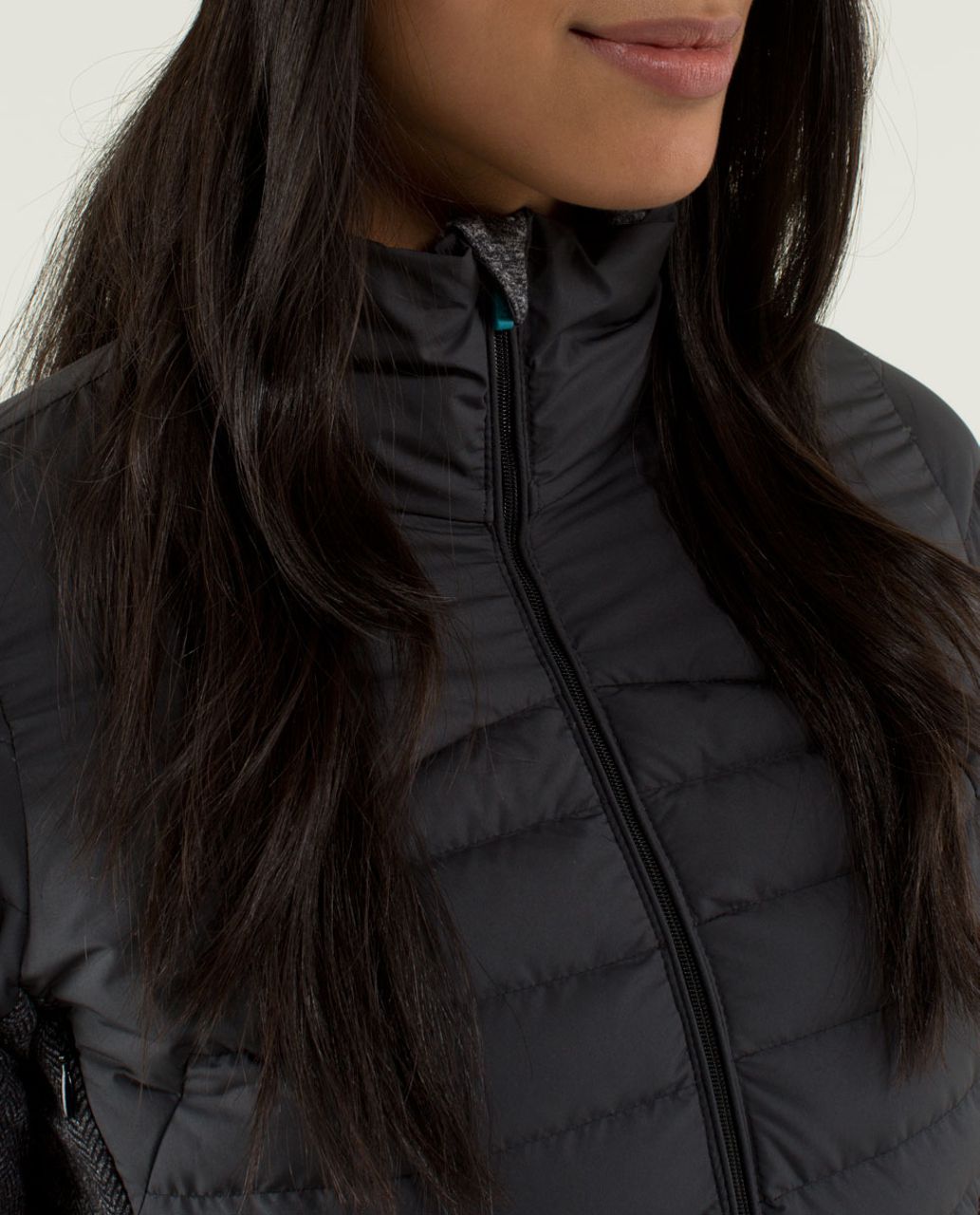 Lululemon Fluff Off Jacket - Black / Heathered Herringbone Heathered Black Black