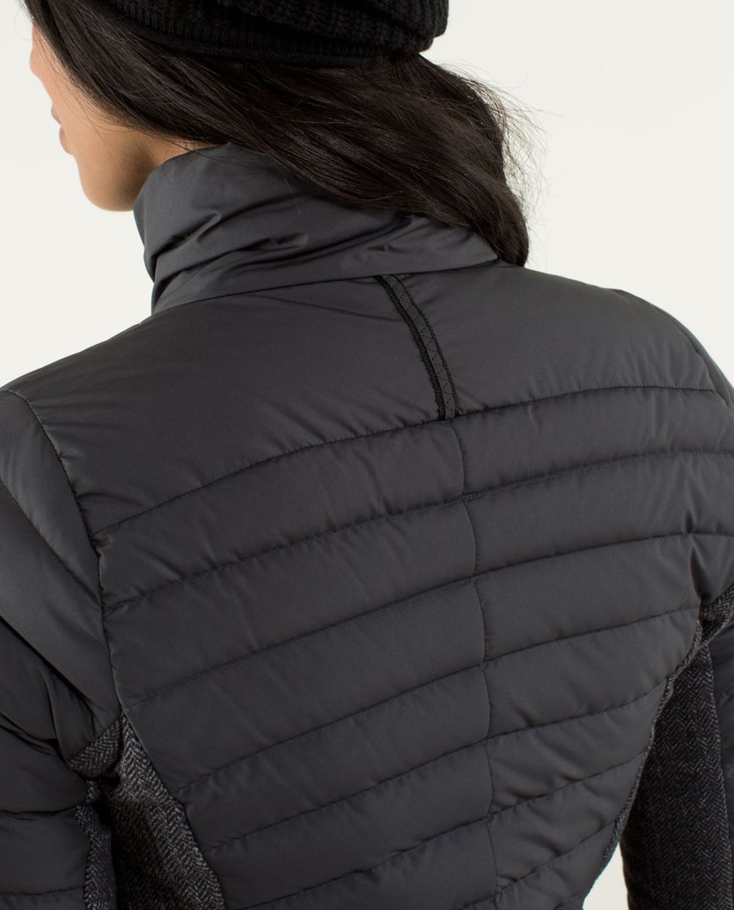 Lululemon Fluff Off Jacket - Black / Heathered Herringbone Heathered Black Black