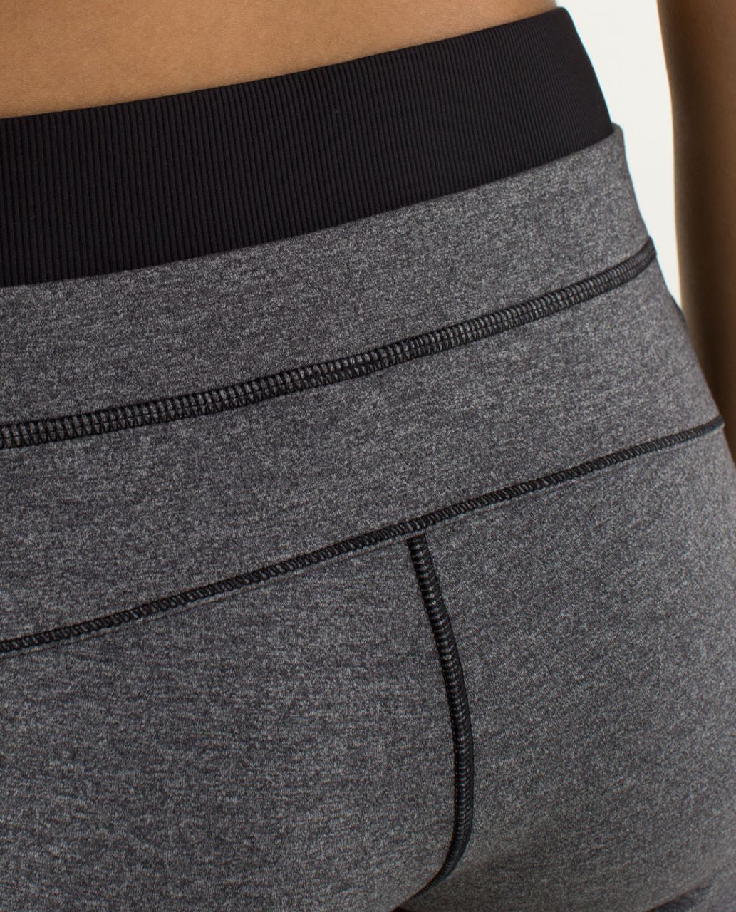 Lululemon Base Runner Pant - Heathered Black / Raspberry / Black