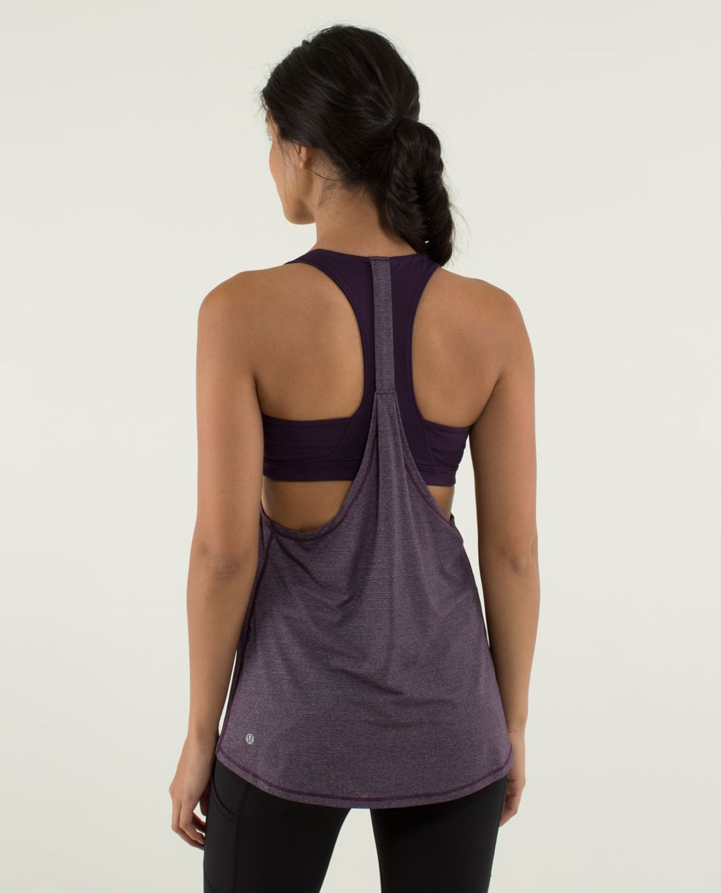 Lululemon 2-In-Run Tank - Heathered Deep Zinfandel / Deep Zinfandel - lulu  fanatics