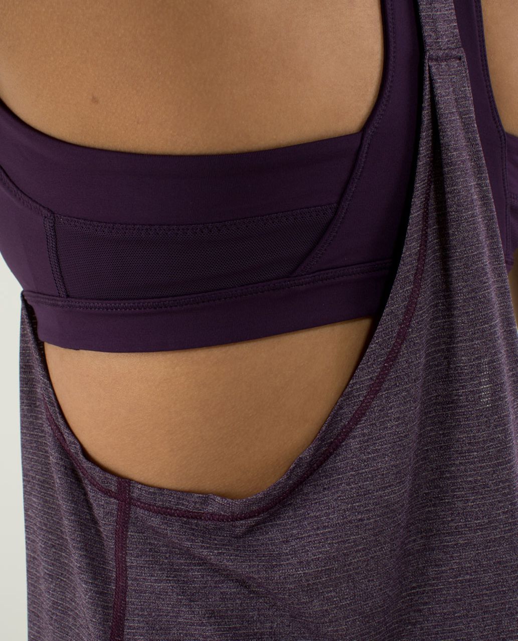 Lululemon 2-In-Run Tank - Heathered Deep Zinfandel / Deep Zinfandel