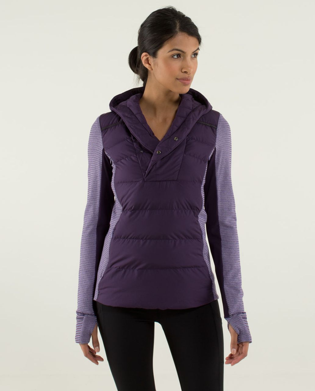 Lululemon Fluff Off Pullover Deep Zinfandel / Mini Check Pique Deep  Zinfadel