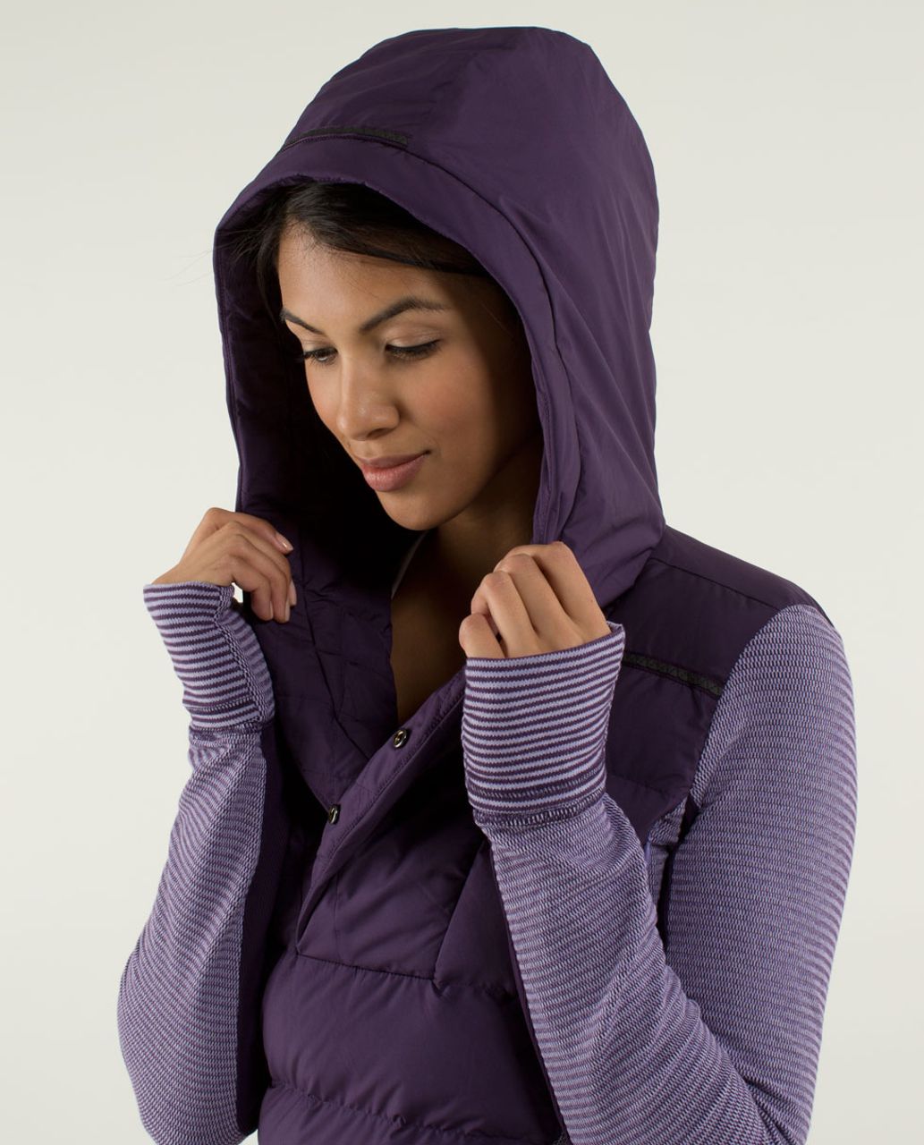 Lululemon Fluff Off Pullover - Deep Zinfandel / Mini Check Pique Deep  Zinfadel - lulu fanatics