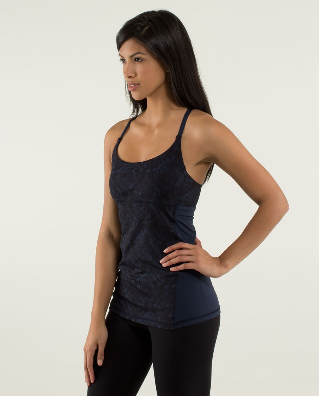 Lululemon Yeah Yoga Tank - Beautiful Baroque Inkwell / Inkwell