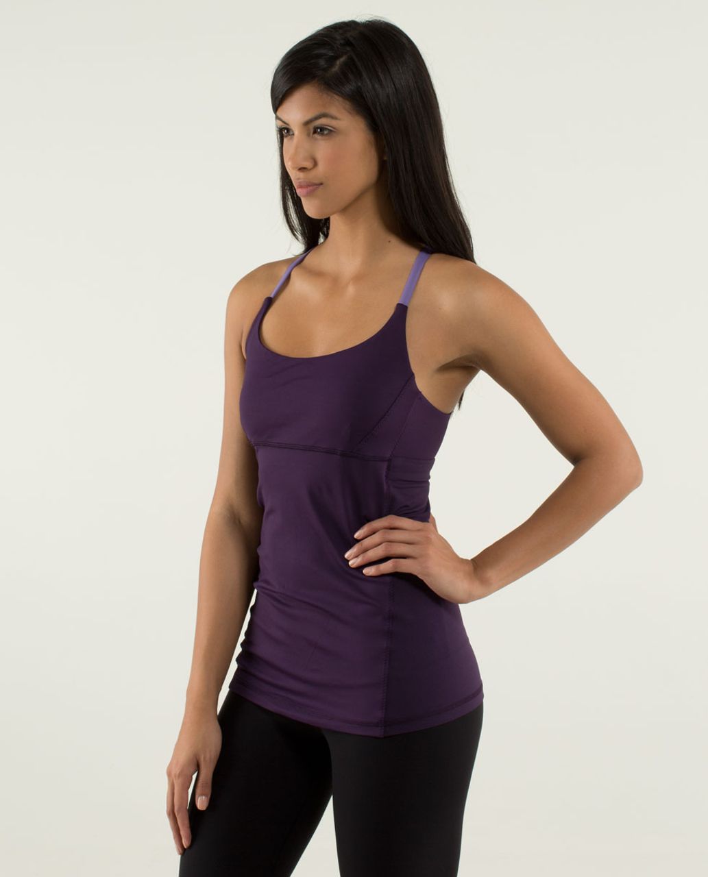 Lululemon Yeah Yoga Tank - Deep Zinfandel / Winter Orchid