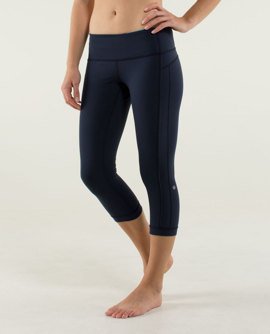 Lululemon Yeah Yoga Crop *Full-On Luon - Inkwell / Surge