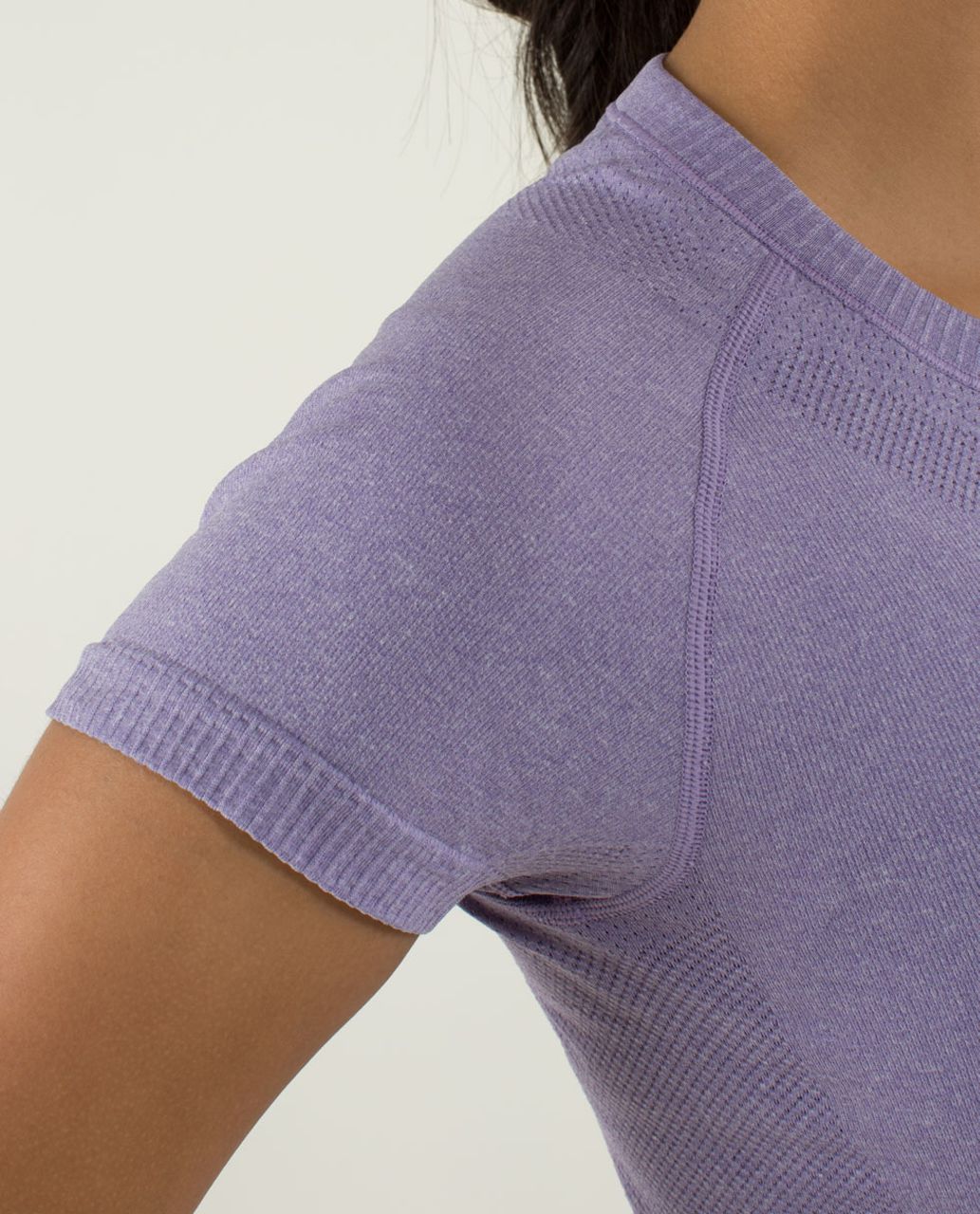 Lululemon Run:  Swiftly Tech Short Sleeve - Heathered Winter Orchid