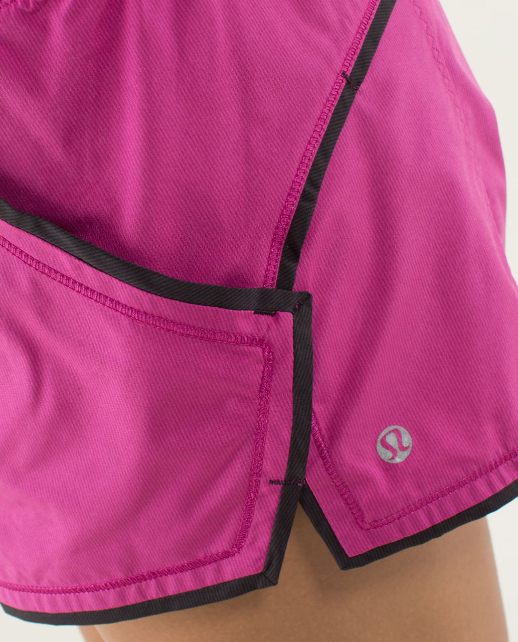 Lululemon Shake & Break Short - Raspberry / Black - lulu fanatics