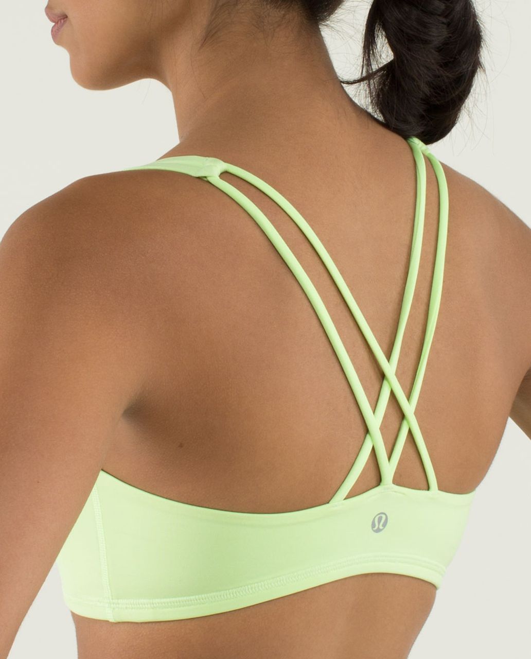 Lululemon All Sport Bra III - Hyper Stripe Clear Mint White / Clear Mint -  lulu fanatics