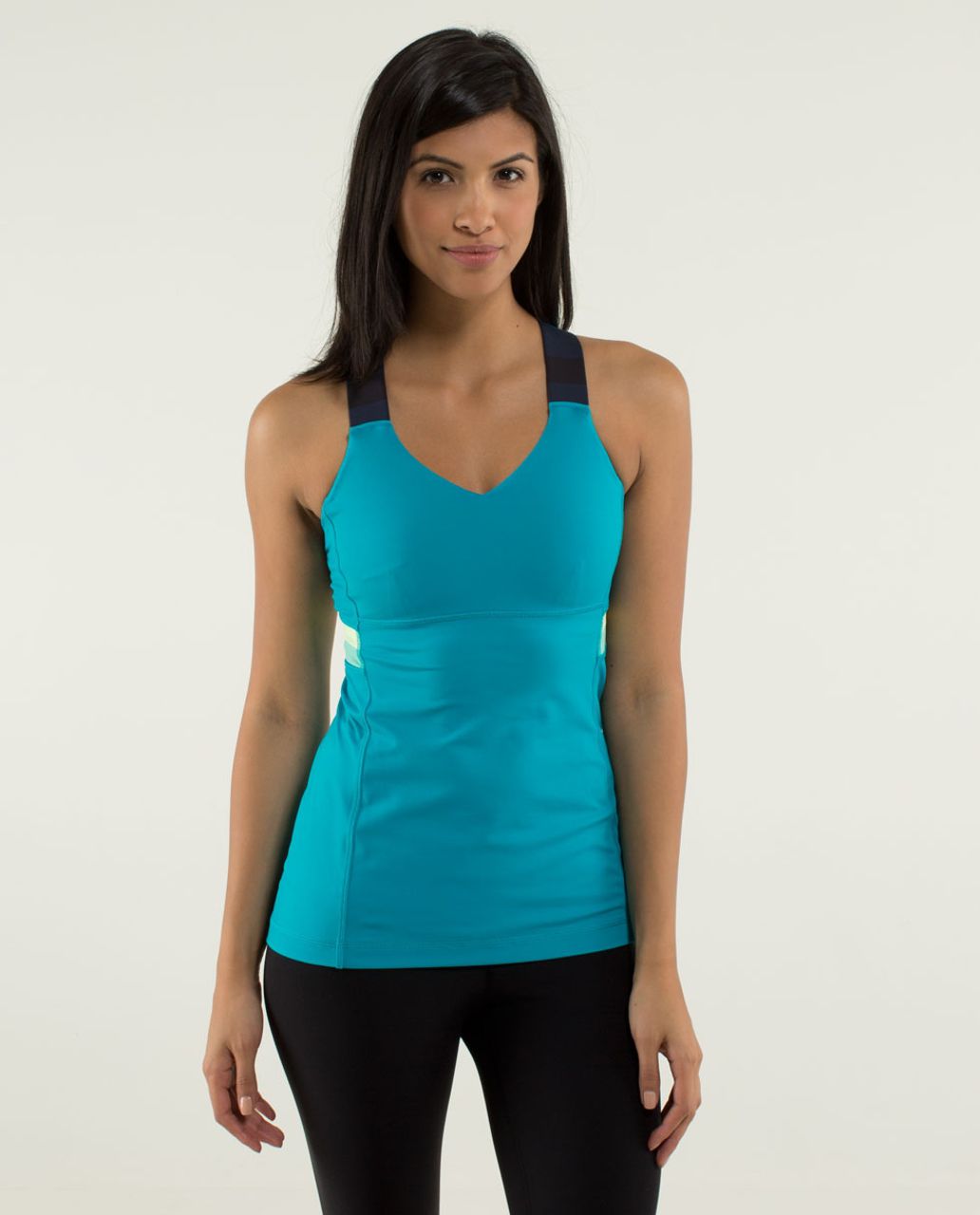 Lululemon Push Your Limits Tank - Heathered Ultra Violet / Black - lulu  fanatics