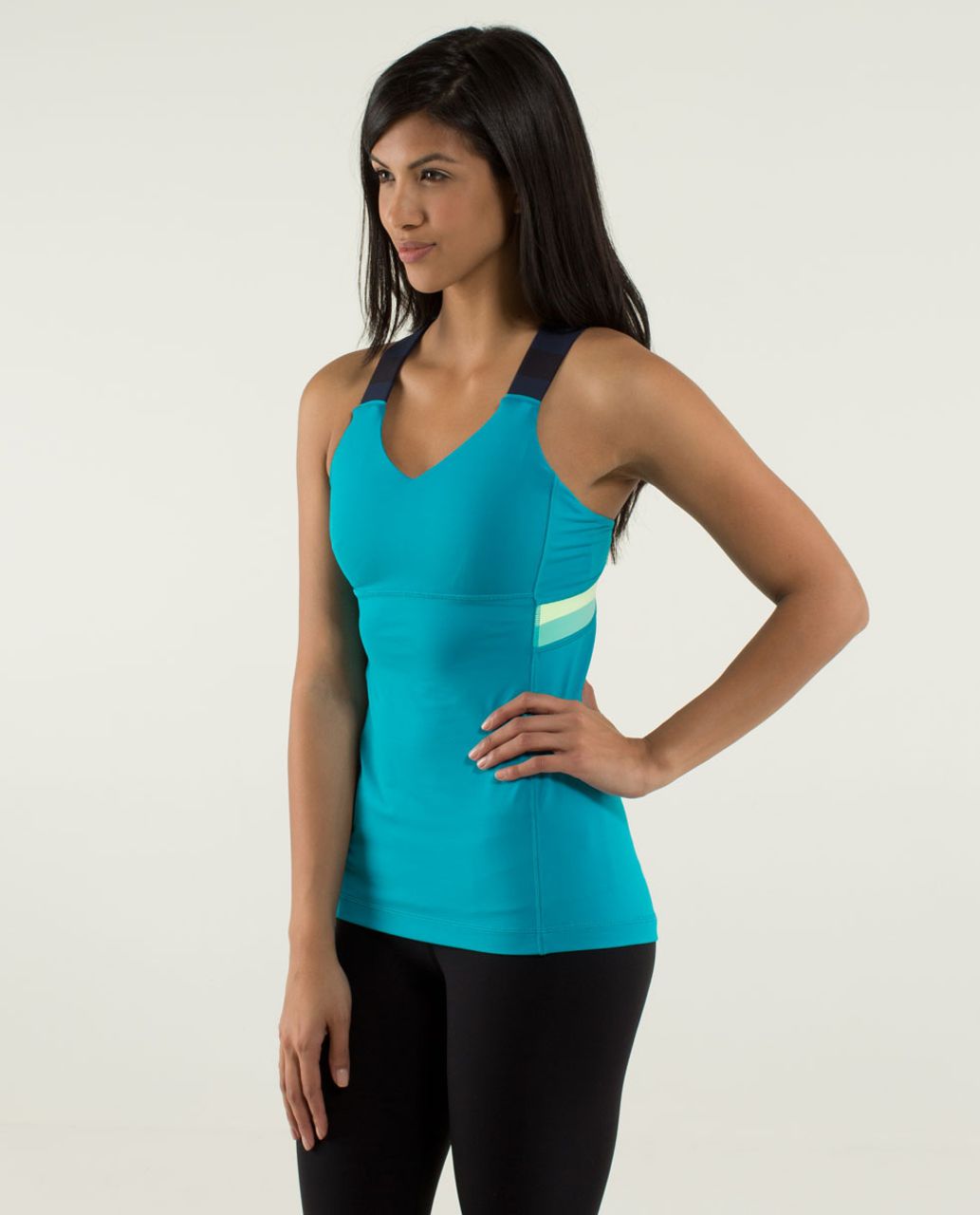 Lululemon Push Ur Limits Tank - Parallel Stripe Black White / Black - lulu  fanatics