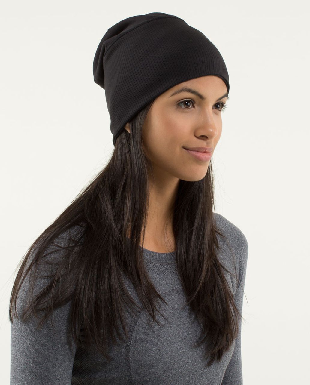 Lululemon Run With Me Toque - Black / Half Micro Macro Black Soot