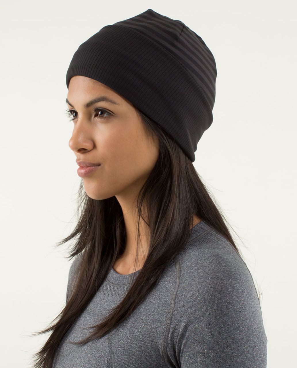 Lululemon Run With Me Toque - Black / Half Micro Macro Black Soot