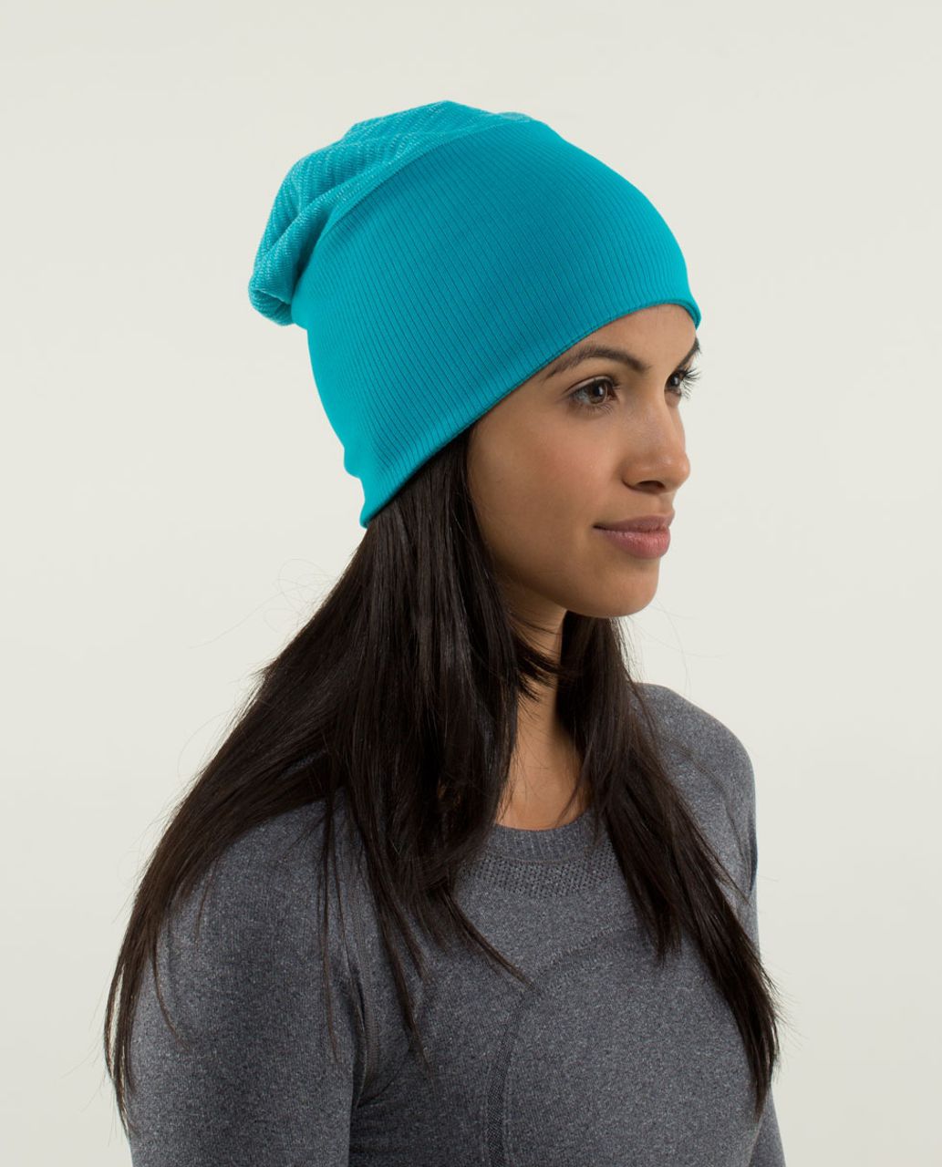 Lululemon Run With Me Toque - Mini Check Pique Surge Heathered Surge