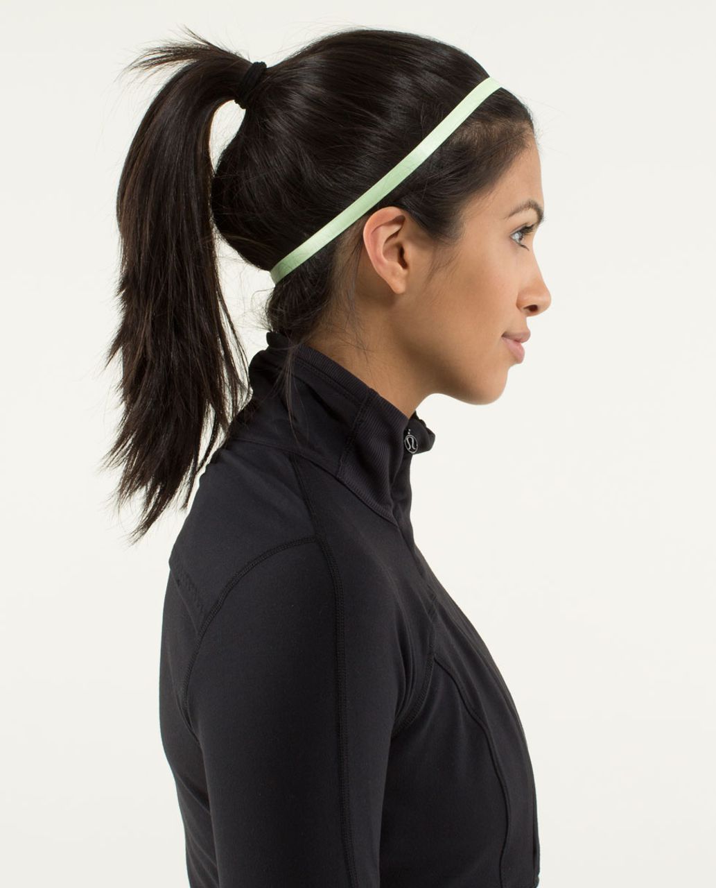 Lululemon Skinniest Satin Pirouette Headband - Clear Mint