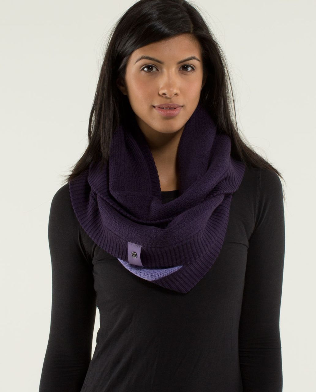 Lululemon Knit Happens Scarf - Deep Zinfandel / Winter Orchid