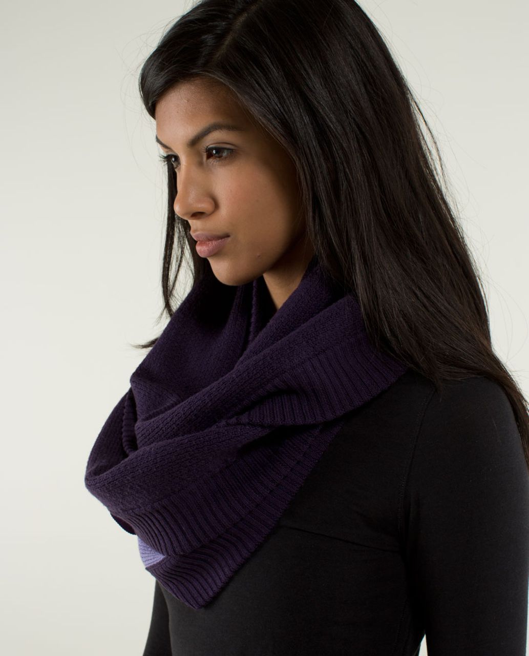 Lululemon Knit Happens Scarf - Deep Zinfandel / Winter Orchid