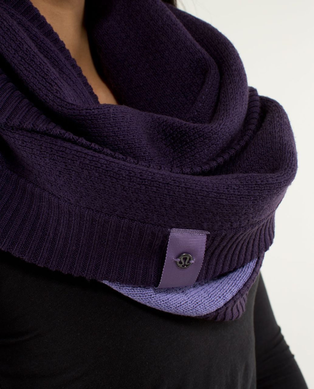 Lululemon Knit Happens Scarf - Deep Zinfandel / Winter Orchid