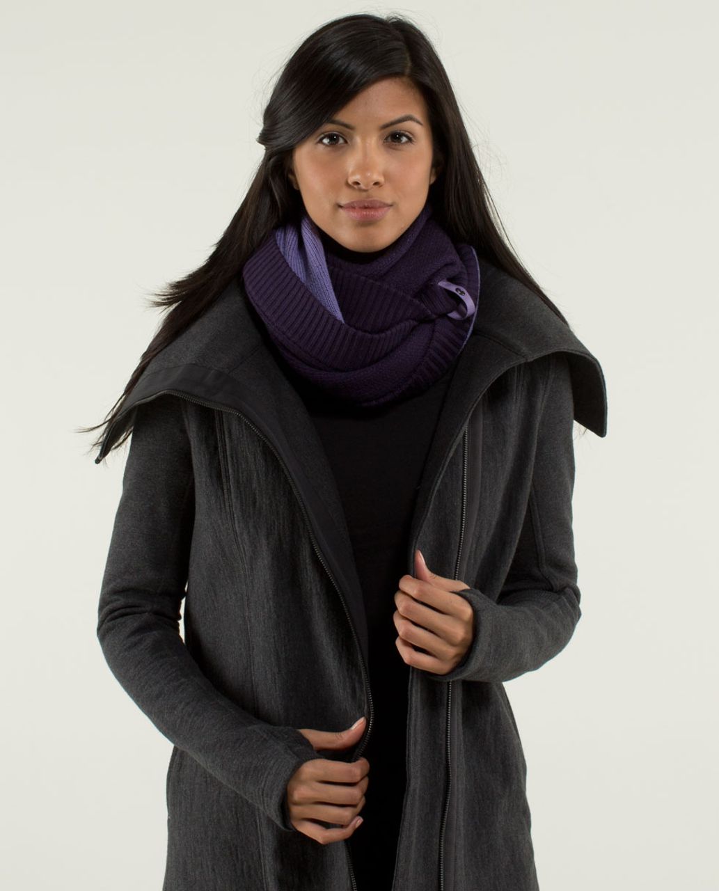 Lululemon Knit Happens Scarf - Deep Zinfandel / Winter Orchid