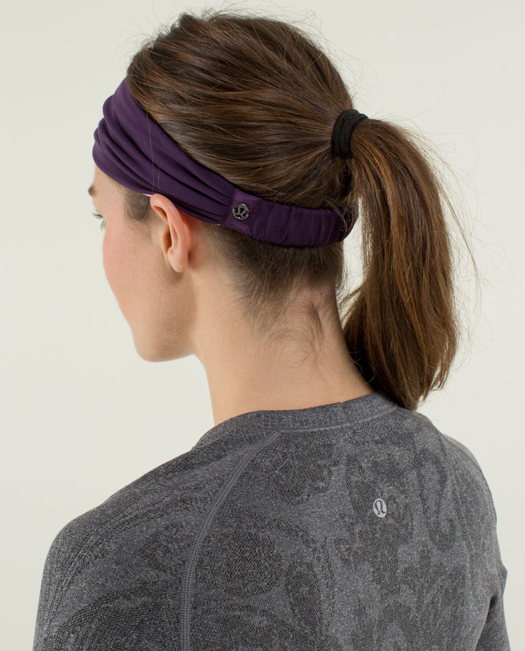 Lululemon Bang Buster Headband *Reversible - Deep Zinfandel / Bleached Coral