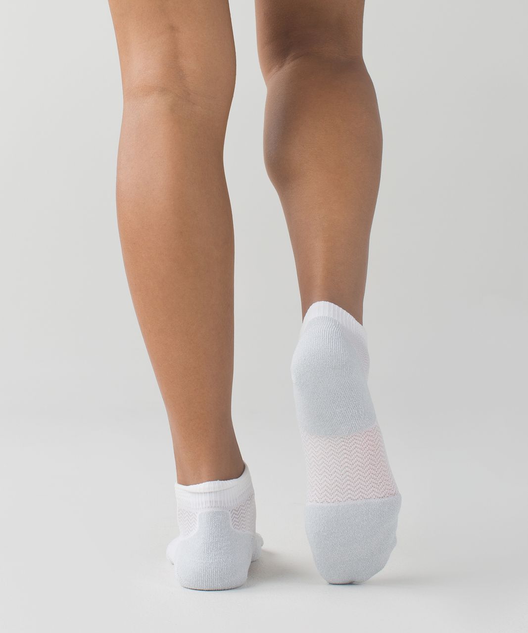 Lululemon Women's Ultimate Padded Run Sock - Womens Padded Chevron White