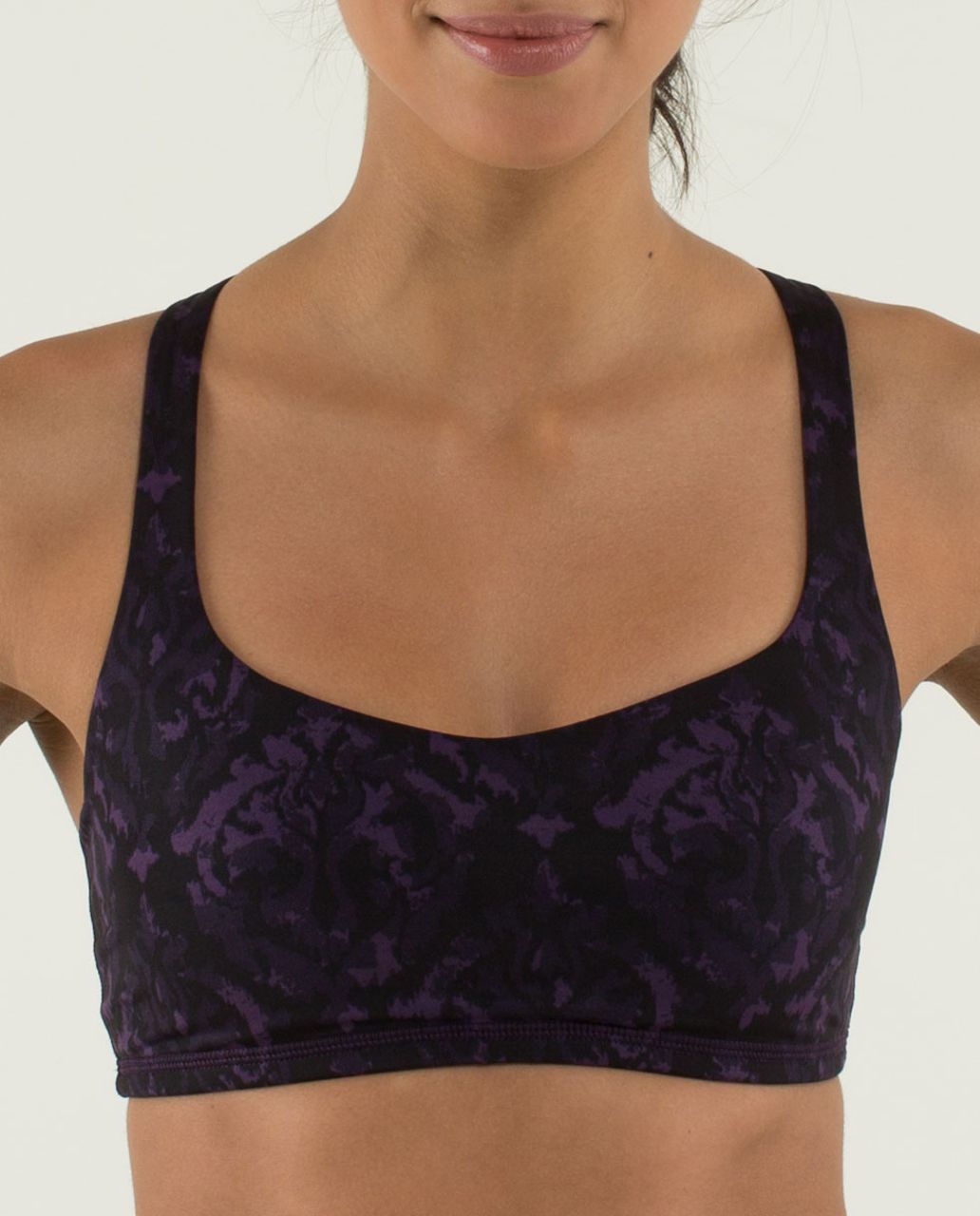 Lululemon Free To Be Bra - Beautiful Baroque Deep Zinfandel