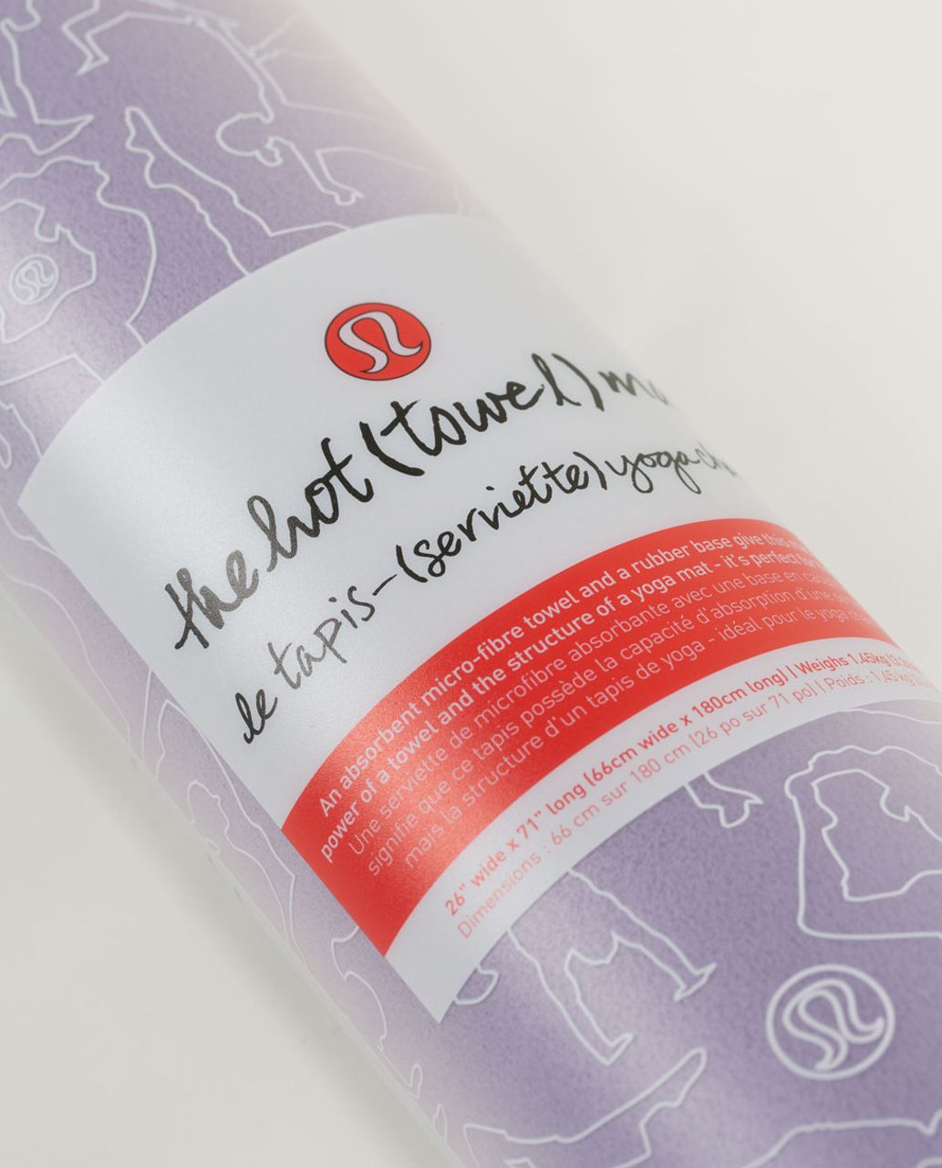 Lululemon The Hot (Towel) Mat - Winter Orchid / Deep Coal