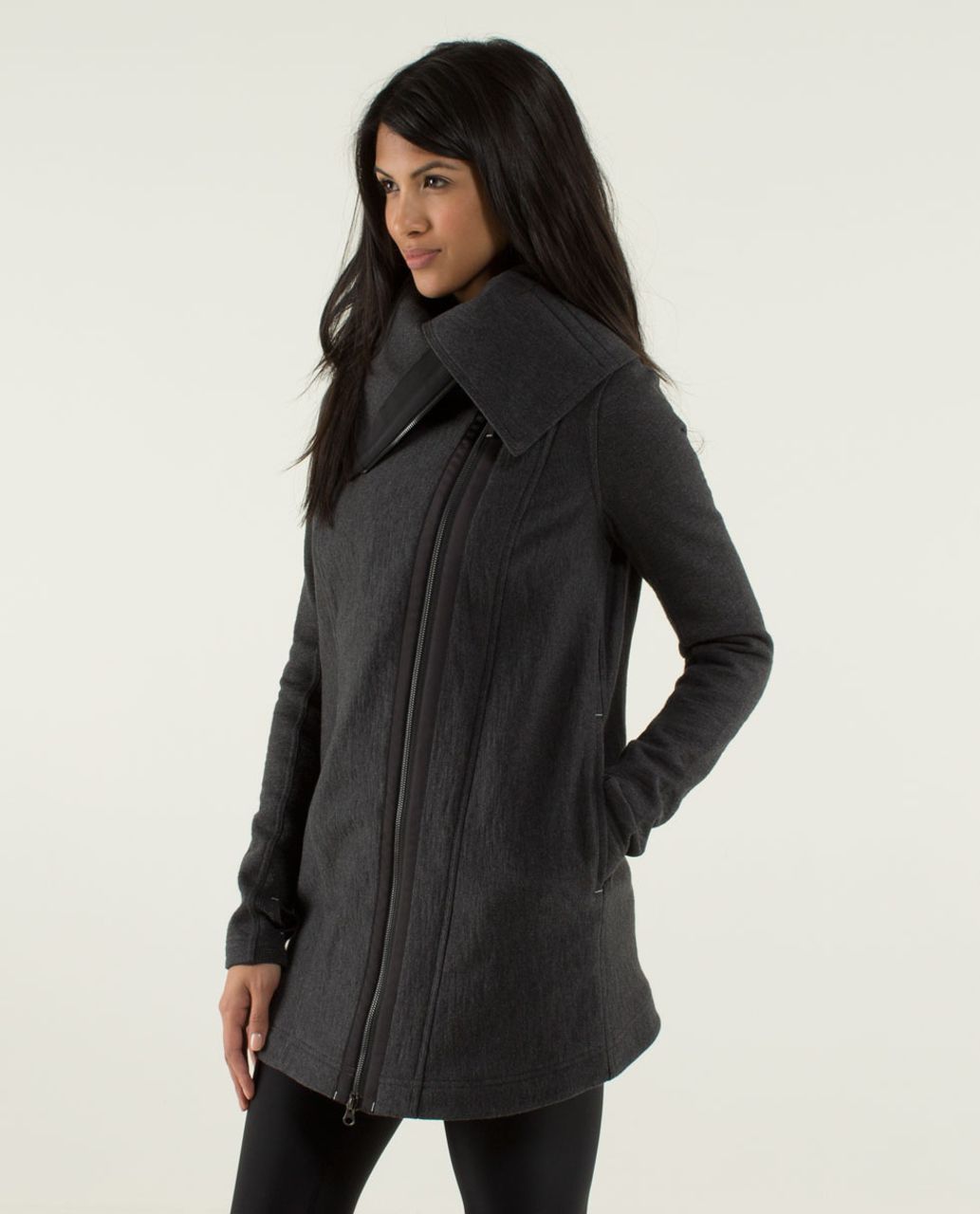 Lululemon Virasana Blanket Wrap - Heathered Black / Black / Heathered Black / Black