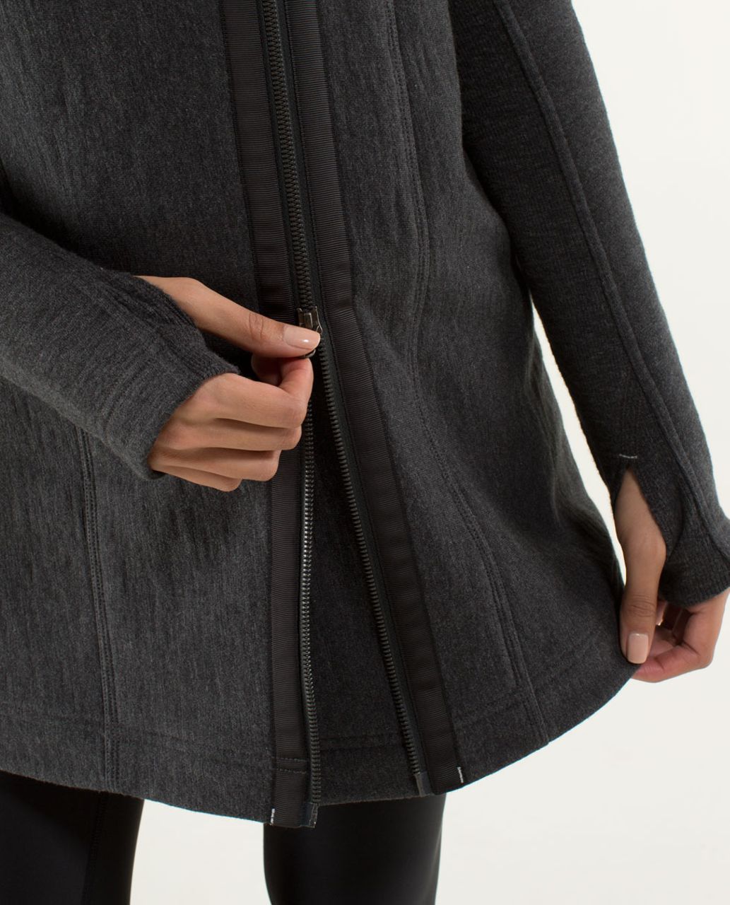 Lululemon Virasana Blanket Wrap - Heathered Black / Black / Heathered ...