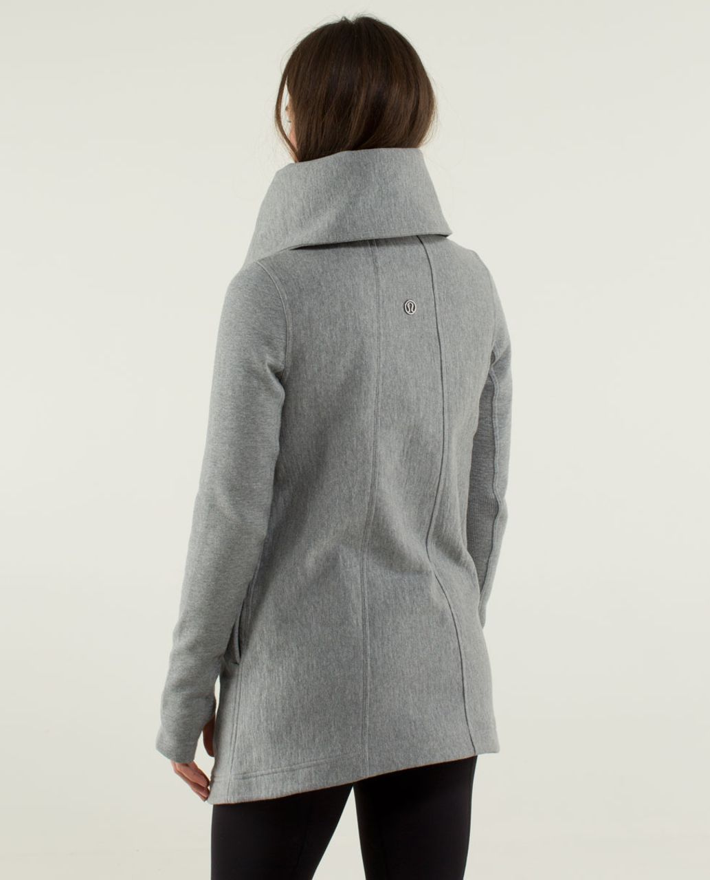 Lululemon Virasana Blanket Wrap - Heathered Medium Grey / Silver Spoon / Heathered Medium Grey