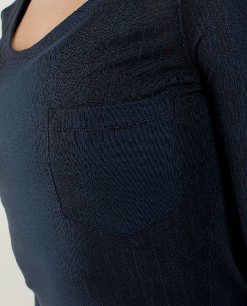 Lululemon Inner Calm Long Sleeve - Misty Stripe Burnout Inkwell