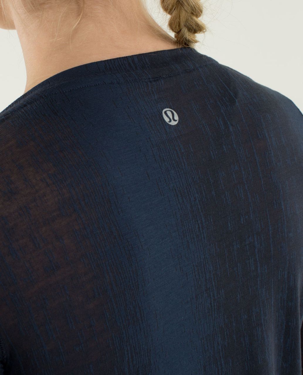 Lululemon Inner Calm Long Sleeve - Misty Stripe Burnout Inkwell