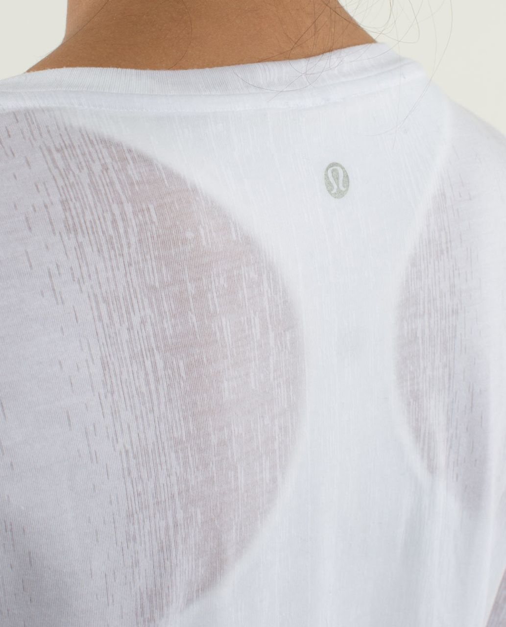 Lululemon Inner Calm Long Sleeve - Misty Stripe Burnout White