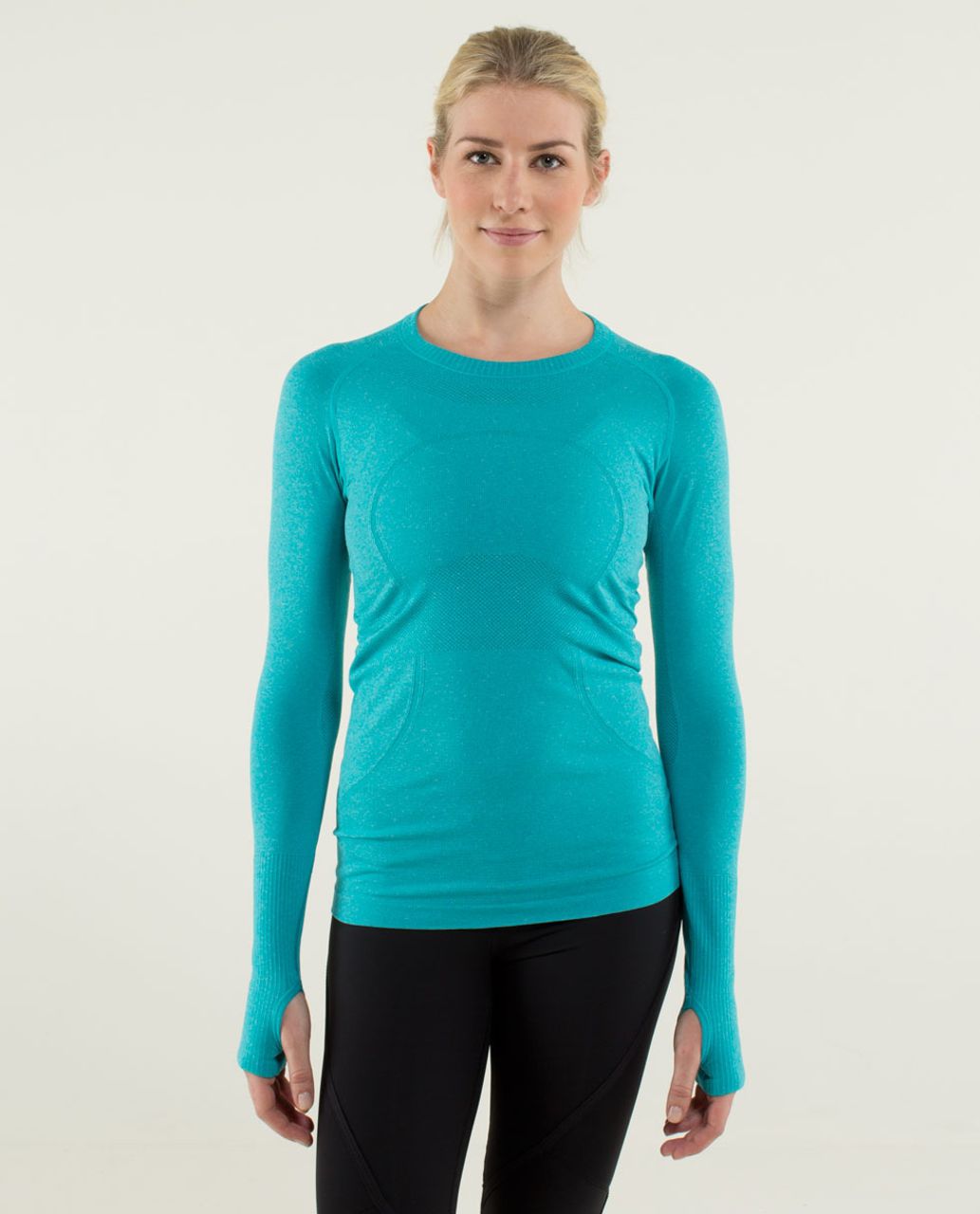 Lululemon Run:  Swiftly Tech Long Sleeve - Heathered Surge