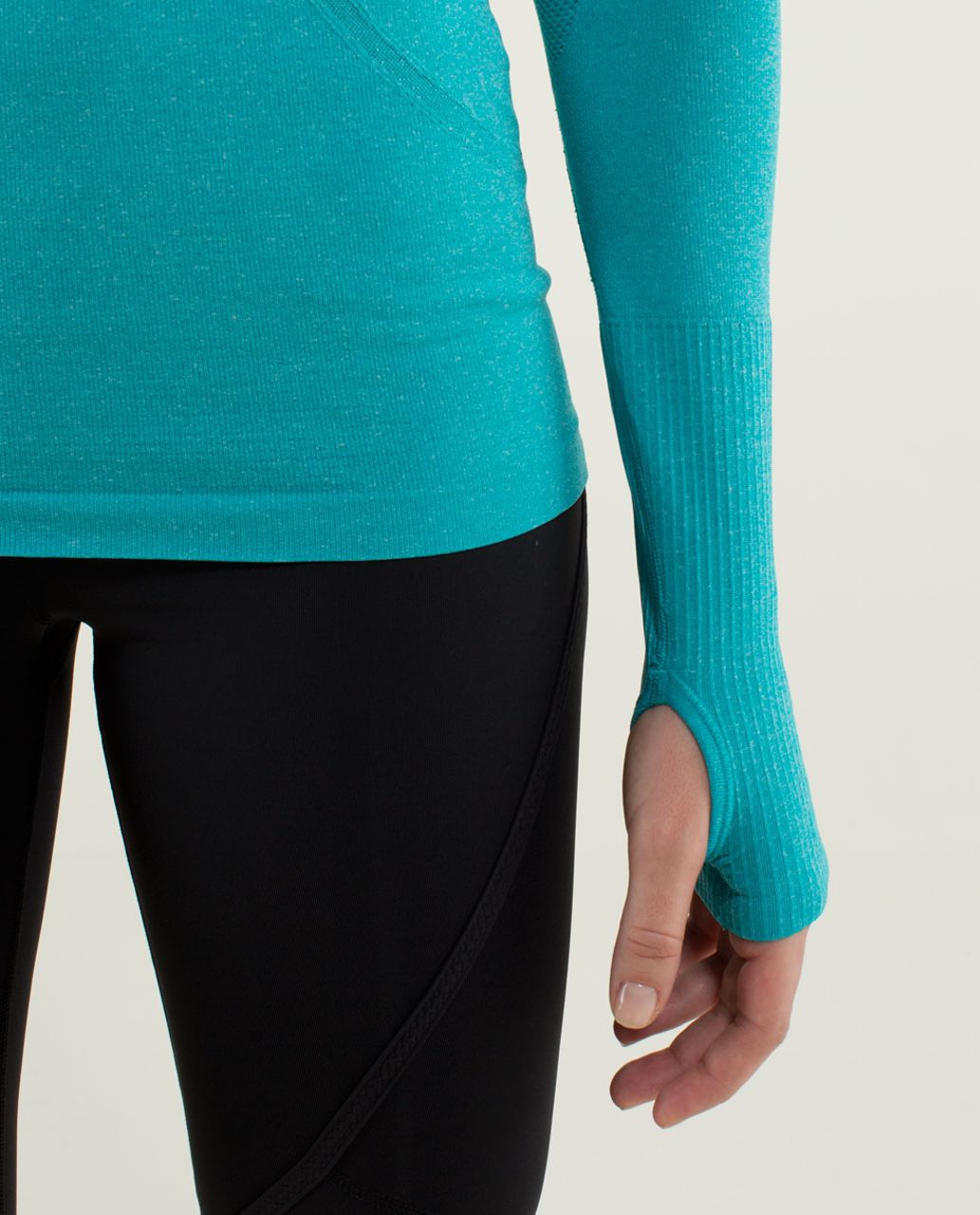 Lululemon Run:  Swiftly Tech Long Sleeve - Heathered Surge