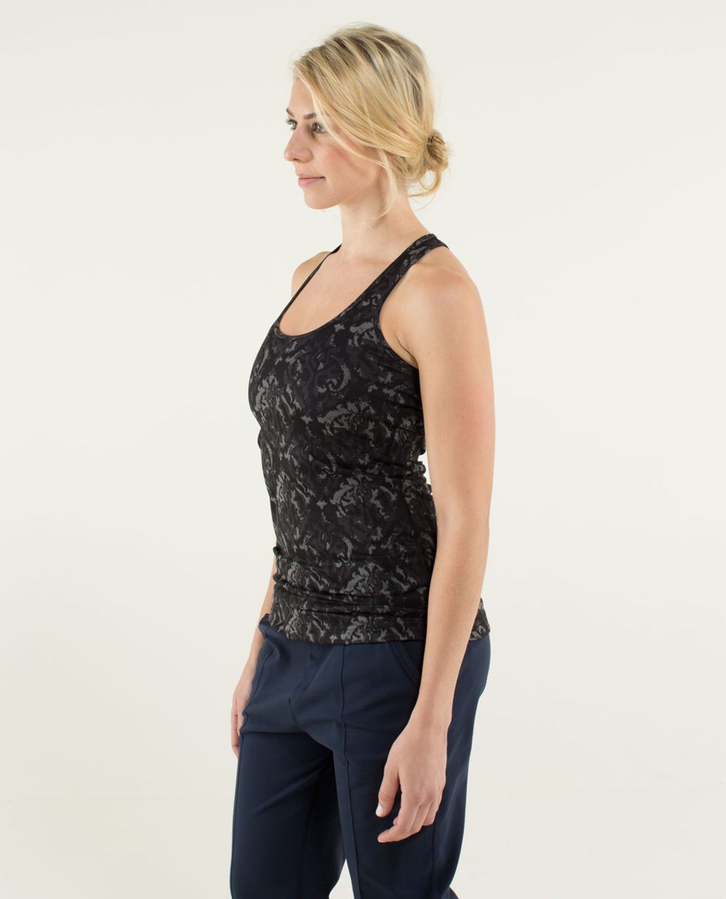 Lululemon Cool Racerback - Beautiful Baroque Black