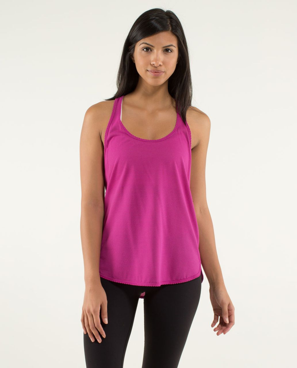 Lululemon 105 F Singlet *Silver - Raspberry