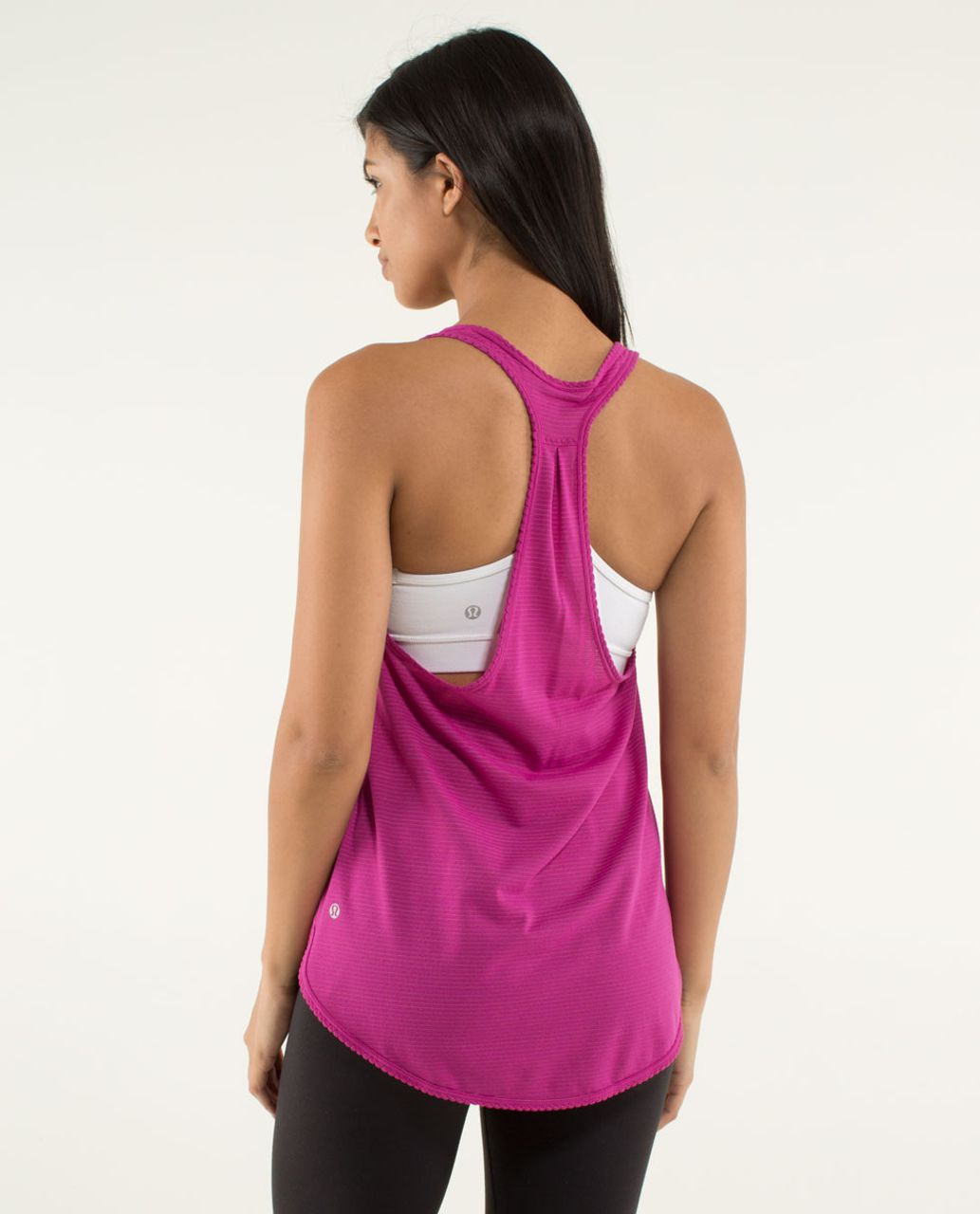 Lululemon 105 F Singlet *Silver - Raspberry