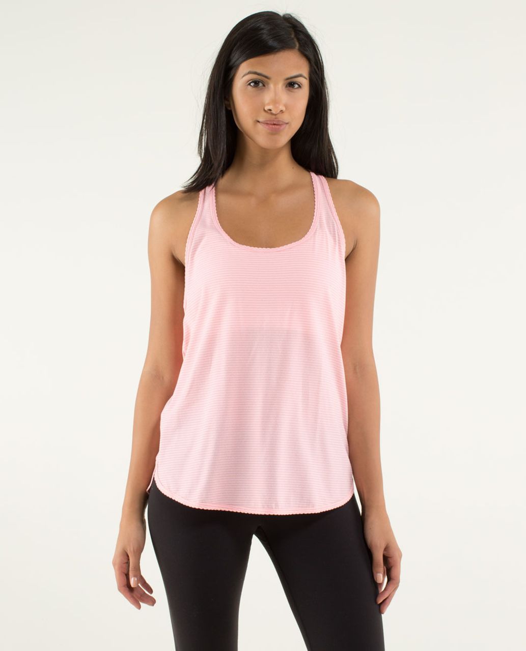 Lululemon 105 F Singlet *Silver - Bleached Coral