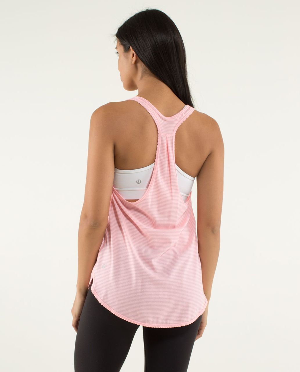 Lululemon 105 F Singlet *Silver - Bleached Coral