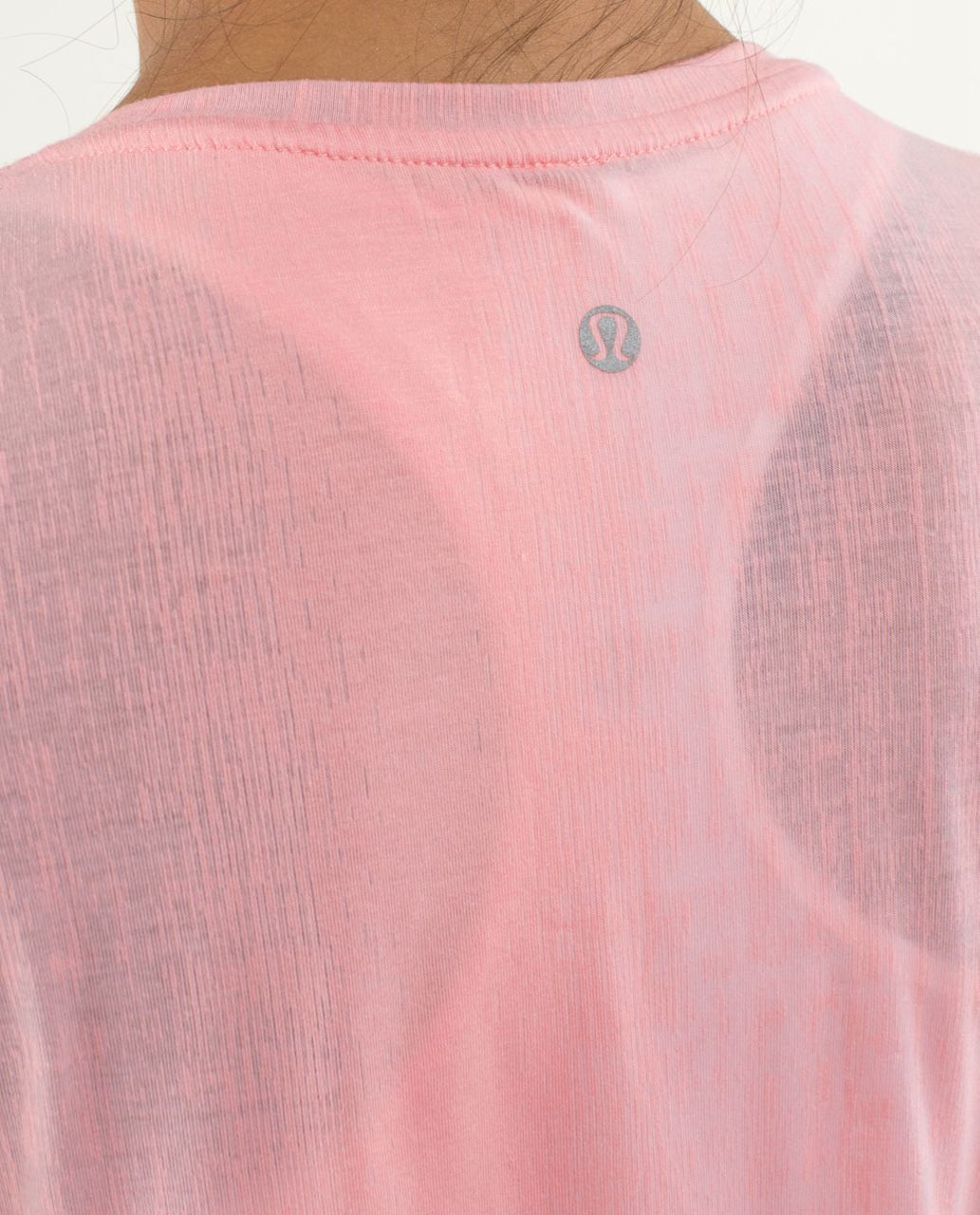 Lululemon Just Be Short Sleeve Tee - Misty Stripe Burnout Bleached Coral