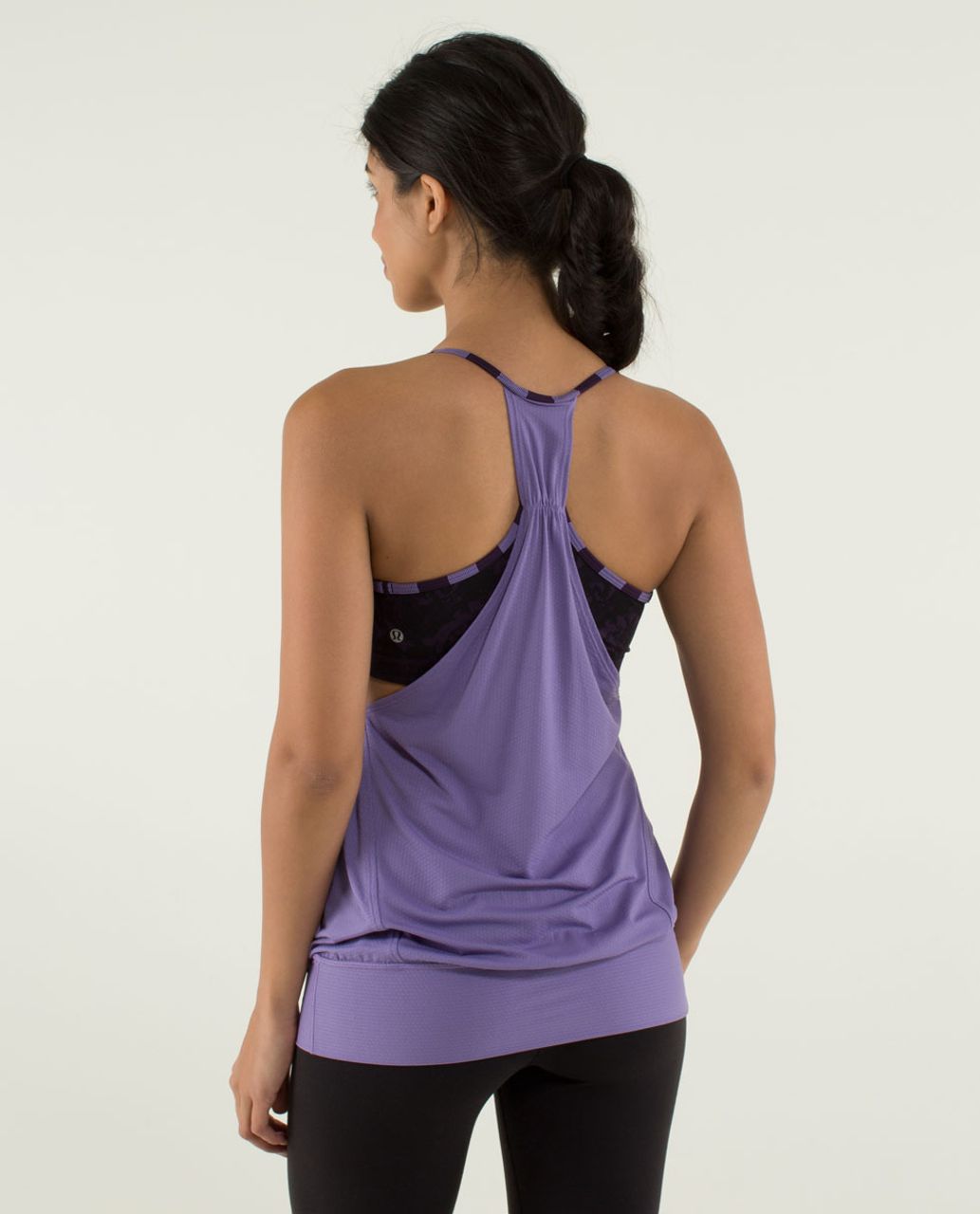 Lululemon No Limits Tank - Winter Orchid / Beautiful Baroque Deep Zinfandel / Micro Macro Stripe Deep Zinfandel