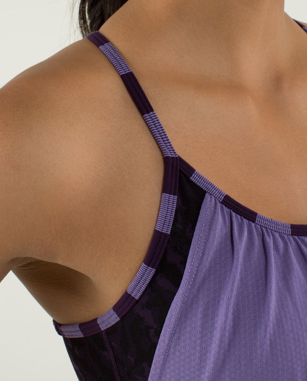 Lululemon No Limits Tank - Winter Orchid / Beautiful Baroque Deep Zinfandel / Micro Macro Stripe Deep Zinfandel