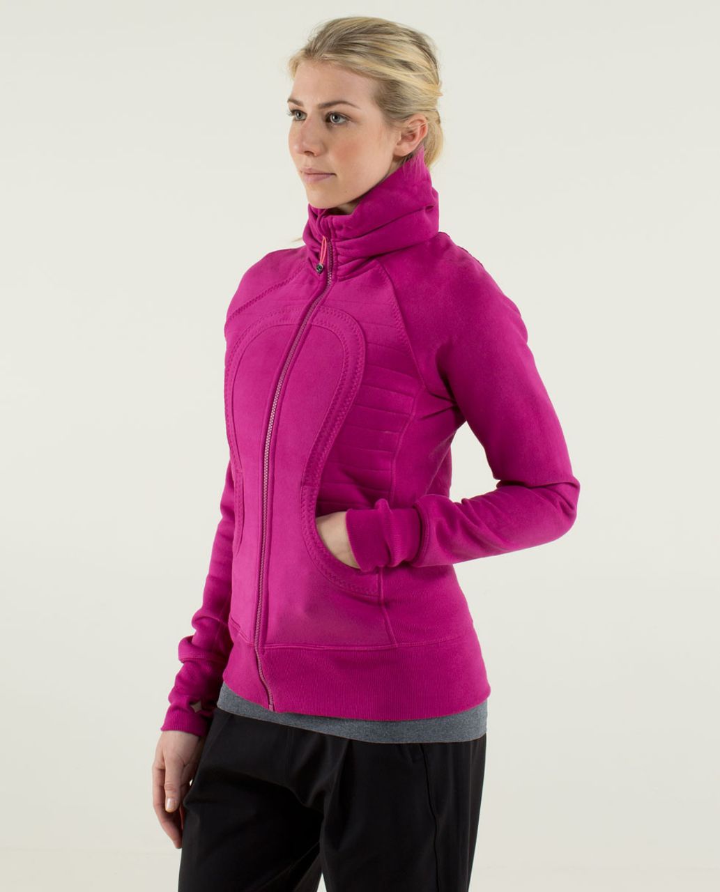 Lululemon Calm & Cozy Jacket - Raspberry / Guava Lava