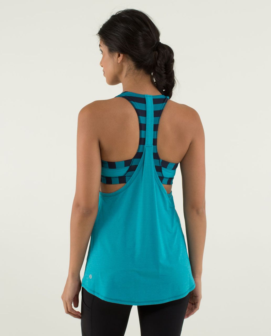 Lululemon 2-In-Run Tank - Surge / Micro Macro Stripe Surge